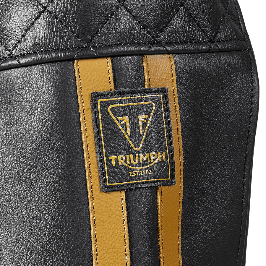 Men's Braddan Air Race Jacket in Black & Gold | Motorcycle